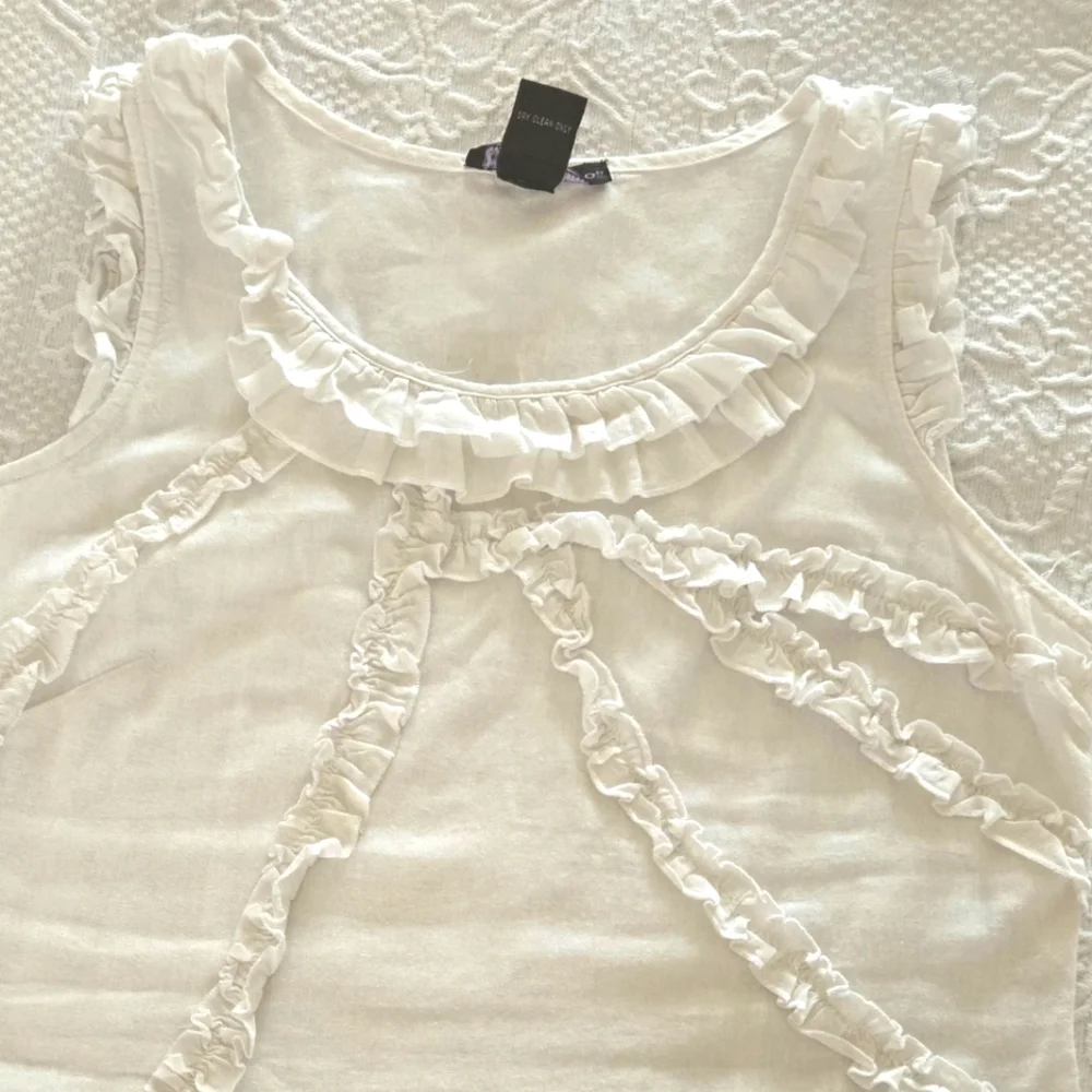 Linen Ruffled Blouse - Picture 5 of 5